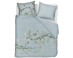 Beddinghouse x Van Gogh Museum Blossom dekbedovertrek - Tweepersoons - 200x200/220 cm - Blauw Grijs