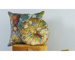 Beddinghouse x Van Gogh Museum Boule de Fleurs Sierkussen - dia 40 cm - Goud