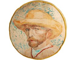 Beddinghouse x Van Gogh Museum Self Portrait Sierkussen - dia 40 cm - Naturel