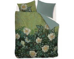 Beddinghouse x Van Gogh Museum Wild Roses dekbedovertrek - Tweepersoons - 200x200/220 - Groen
