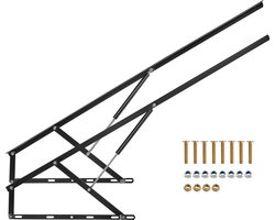 Beddlift, bedmaat 59 x 79 cm, draagvermogen 309 lbs, DIY wandbed bouwset, pneumatische hefsteun, robuust opklapbaar wandbed voor logeerkamers