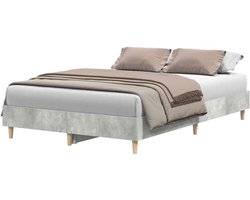 Bedframe - Bedombouw Bedbasis - Rustig Slapen - Samengesteld Hout - 120x200 cm - Betongrijs