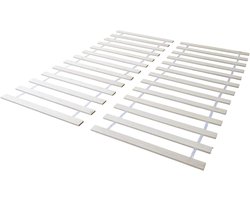 Bedframe Hout - Lattenbodem Frame - Slaapkamer Inrichting - 26 Doorlopende Latten - 200 cm Diep - Multicolor