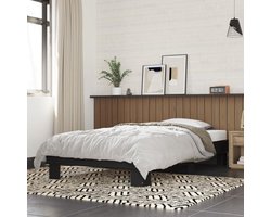 Bedframe zonder matras - Eenpersoons bed - Betere nachtrust - Stevige poten - 90x190 cm - Zwart