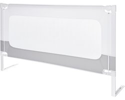 Bedhekje - 160 cm lang, max 70 cm hoog - verstelbare Bedomrand - Bed Rail - Bedrand Uitvalbescherming voor Kinder Bed Beveiliging - niet voor boxspring