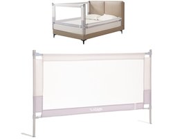 Bedhekje van 160 cm - Kinder Bedrand - Bed Rail - connecteerbaar met variant van 140, 180 of 200 cm - Bed Beveiliging voor Peuters - Essentiel Editie - niet voor Boxspring