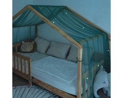 Bedhemel met lichtgevende sterren voor kinderbedden - Decoratie voor meisjes en jongens 90 x 200 en 120 x 200 cm