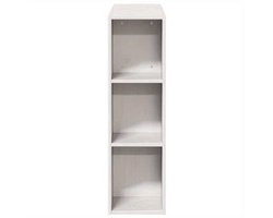 Bedhoofdbord – Hoofdeinde – Hoofdbord – Bedhoofdeinde – Opberghoofdbord – Massief Grenenhout – 90 cm Breed – Met Opbergruimte en Witte Afwerking