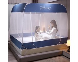 Bedklamboe- draagbaar intrekbaar klamboe met bodem- gratis installatie - Geschikt voor slaapkamer- kamperen- opvouwbaar draagbaar ontwerp- geschikt voor baby's en volwassenen (Orange Bear) Lengte 79 x Breedte 71 x Hoogte 61