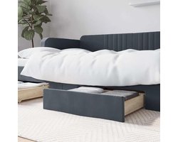 Bedlades 2 stuks - Opbergers onder bed - Extra ruimte creëren - Met wieltjes - Niet gespecificeerd - Donkergrijs