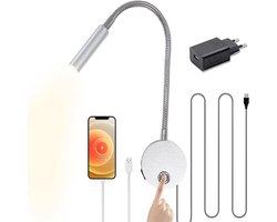 Bedlampjes Hoofdbord - Leeslampjes - Bedlamp Slaapkamer Volwassenen - Wit