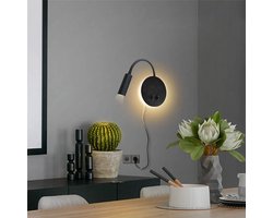 Bedlampjes Hoofdbord - Leeslampjes - Bedlamp Slaapkamer Volwassenen - Zwart