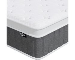 Bednew Hybrid Matras - 140x200 cm - 26 cm Dik - Pocketvering - Traagschuim - 7 Zones- Orthopedische Ondersteuning