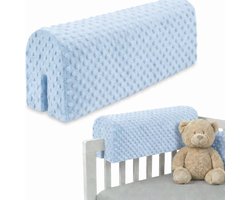 Bedrandbescherming 50 cm - Zachte valbescherming voor kinderbedden en boxspringbedden - Lichtgrijs