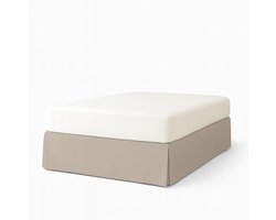 Bedrok ATENEA voor Boxspring 180x200cm Hoogte 32cm Beige Wasbaar