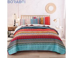 Bedspread - Gequilt - 240x260 cm - Multicolor