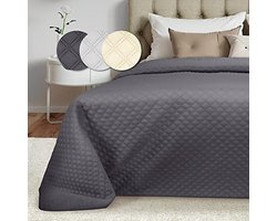 Bedsprei 240x260cm voor Boxspring Bed en Sofa - Elegante Dekbedovertrek