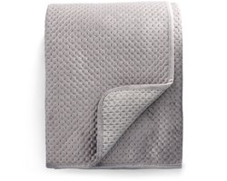 Bedsprei | AARDE | fluweel grijs | Afmetingen: 220x240cm | 834146