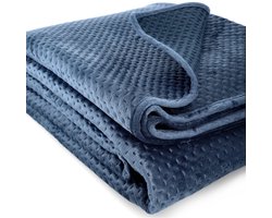 Bedsprei | AARDE | fluweel marineblauw | Afmetingen: 220x240cm | 834139