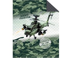 Bedsprei - Army Fighter - Groen - 170x210 cm - Microvezel