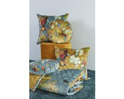Bedsprei Beddinghouse x Van Gogh Museum Partout Des Fleurs - 260x260 cm - Groen