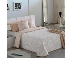Bedsprei - Dekbedovertrek - Zomerse Nachten - Gemaakt van gerecycled materiaal - 230 x 270 cm - Beige