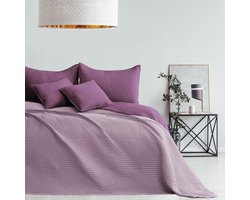 Bedsprei dubbelzijdig ultrasoon quilten 200 x 220 cm violet-lila