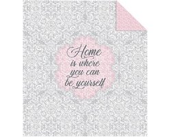 Bedsprei Home is where you can be yourself - 170x210 cm