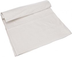 Bedsprei met blokdruk - Wandkleed katoen - Decoratief gebruik - Handgemaakt met houten stempels - 150x200 cm - Wit