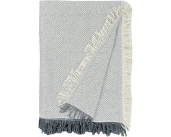 bedsprei, multifunctioneel/plaid 230 x 260 x 3 cm, ruwgrijs