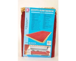 Bedsprei rood/ goud voor in slaapcabine vrachtwagen 90 cm. x 200 cm.