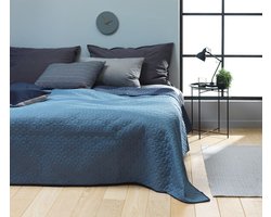Bedsprei - Sprei - Blauw - 240x260 cm