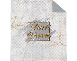 Bedsprei Sweet Dreams marmer look 220x240 cm