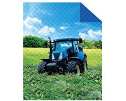Bedsprei trekker - blauw - 170x210 cm