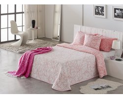 Bedspreien - Dekbedovertrek - Slaapkamer decoratie - Gemaakt van gerecycled materiaal - 200 x 270 cm - Roze