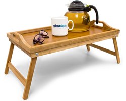Bedtafel - Bamboe hout - Dienblad - 50x30 cm