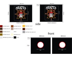 Bedtent Pirates - Vipack - Bedtenten - Zwart - Polyester