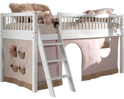 Bedtent voor halfhoogslaper Forrest - katoen - roze