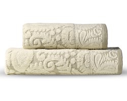 Bedtime Jewels -Devilla - Jacquard Grande Luxe - gastendoek - 32x50 -per 2 stuks verpakt.