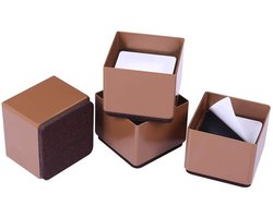 Bedverhogers 30 cm hoog - Zware Meubelverhogers - Set van 4 - Massief Staal - Vloerbescherming - Zelfklevende Schuimkussens