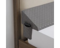 Bedwigkussen voor hoofdeinde - Matrasspleetvulling - Comfortabel en praktisch kussen (137 x 25 x 15 cm)