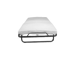 Bedworld Luxor Logeerbed / opklapbed - 90 x 200 - 8cm hoog - Zwart -  Medium ligcomfort