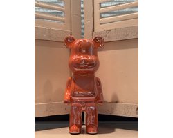 Beeld Beer Oranje | 22 cm | Trendy | Woonaccessoires | Woonaccessoire | Bear | Puber | Woon | Wonen | Woninginrichting | Gadget | Mannen | Vrouwen | Tienerkamer | Tiener | Gaaf | Stoer | Eyecatcher | Trendy | Trending | Accessoire | Woondecoratie