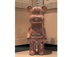 Beeld Beer Oud Roze | 22 cm | Trendy | Woonaccessoires | Woonaccessoire | Bear | Puber | Woon | Wonen | Woninginrichting | Gadget | Mannen | Vrouwen | Tienerkamer | Tiener | Gaaf | Stoer | Eyecatcher | Trendy | Trending | Accessoire | Woondecoratie