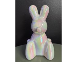 Beeld | Bunny Pearl | Balloon | Ballon | Ballonnen | Woonaccessoires | Woonaccessoire | Decoratief | Deco | Decoratie | Sfeer | Interieur | Wonen | Woon | Woning | Inrichting | Woninginrichting | Parel | Parelmoer | Effect | Vrouwen | Mannen | Gaaf