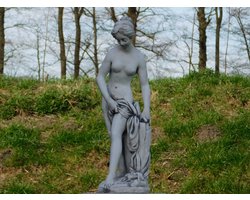 Beeld Half Naakte Vrouw - 65 cm - Steen