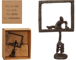 Beeld Sculptuur Change Site - Sculptuur van Metaal - Design Sculpturen - Moments of Life - In Giftbox