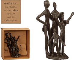 Beeld Sculptuur Familie - Family - Sculptuur van Metaal - Design Sculpturen - Moments of Life - In Giftbox