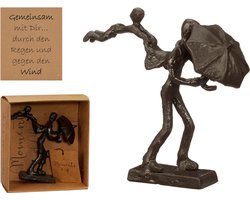 Beeld Sculptuur Samen - Together - Sculptuur van Metaal - Design Sculpturen - Moments of Life - In Giftbox