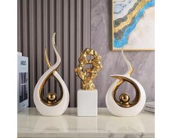 Beelden Set - Stijlvolle Woonaccessoires voor Modern Interieur